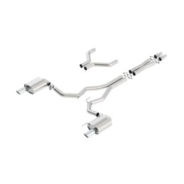 Auspuff Borla Cat-Back ATAK Split 3"Poliert Ford Mustang GT 15-17
