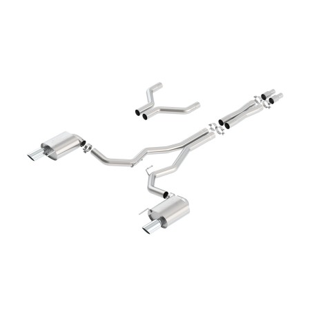 Scarico Borla Cat-Back ATAK Split 3" Lucido Ford Mustang GT 15-17
