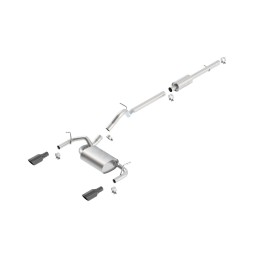Échappement Borla Cat-Back S-Touring Noir Chrome Jeep Wrangler JKU 12-18