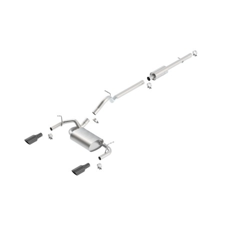 Échappement Borla Cat-Back S-Touring Noir Chrome Jeep Wrangler JKU 12-18