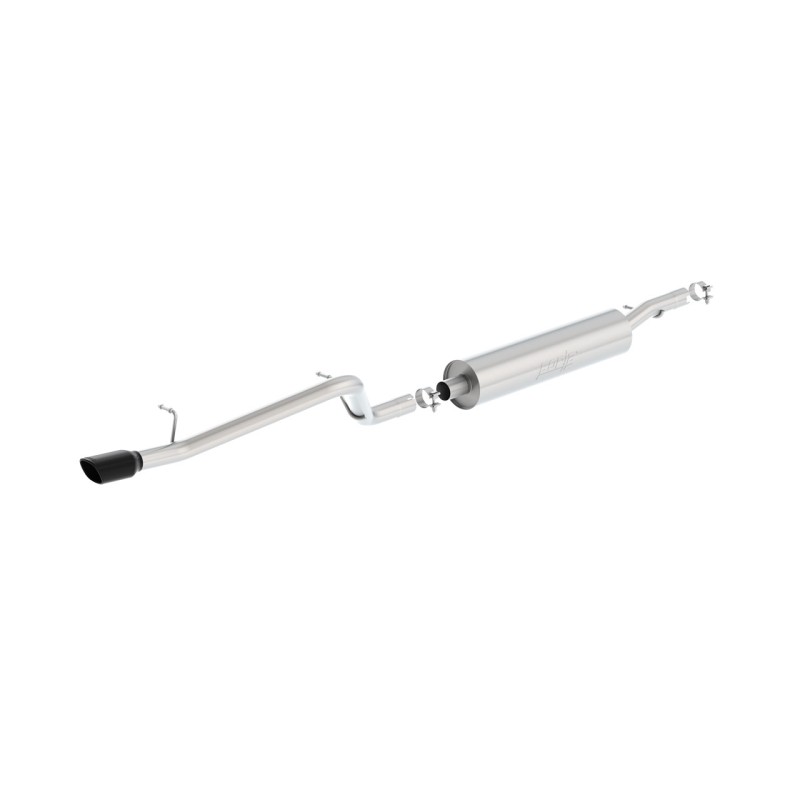 Échappement Borla Cat-Back S-Type Single Noir Chrome Jeep Wrangler JKU V6 3.6L 12-18
