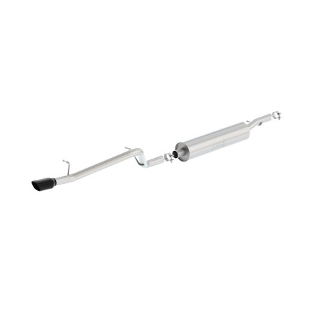 Échappement Borla Cat-Back S-Type Single Noir Chrome Jeep Wrangler JKU V6 3.6L 12-18