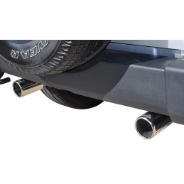 Exhaust Axle-Back Corsa Dual Sport Polished Jeep Wrangler JK V6 3.6L 12-18