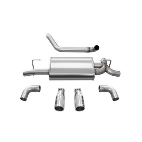 Échappement Corsa Axle-Back Sport 2.5" Dual Poli Jeep Wrangler JL L4 2.0L 18-24