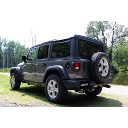 Exhaust Corsa Axle-Back Sport 2.5" Dual Polished Jeep Wrangler JL L4 2.0L 18-24