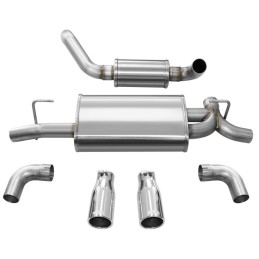 Échappement Corsa Axle-Back Touring 2.5" Dual Poli Jeep Wrangler JL L4 2.0L 18-24