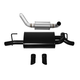 Exhaust Corsa Axle-Back Touring 2.5" Turn Downs Black Jeep Wrangler JL L4 2.0L 18-24