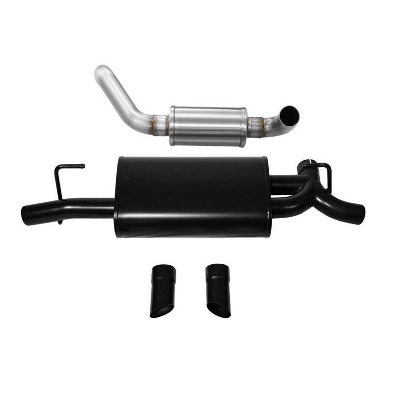 Auspuff Corsa Axle-Back Touring 2.5" Turn Downs Schwarz Jeep Wrangler JL L4 2.0L 18-24