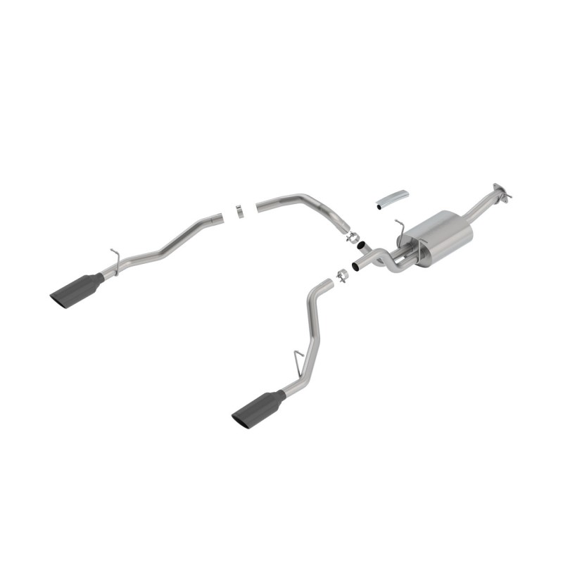 Système d'échappement Borla Cat-Back Dual S-Type Angle-Cut BC RAM 1500 5.7L V8 2019-24