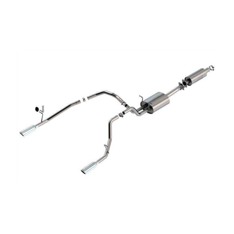 Auspuffsystem Borla Cat-Back Dual S-Type Angle-Cut Chr RAM 1500 3.6L V6 2019-24