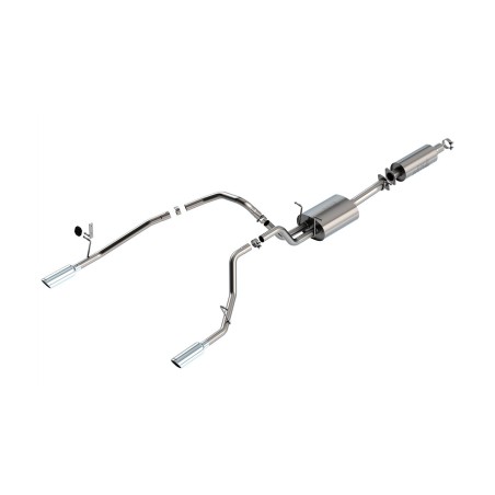 Exhaust System Borla Cat-Back Dual S-Type Angle-Cut Chr RAM 1500 3.6L V6 2019-24