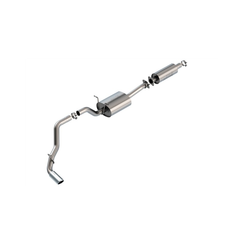 Auspuffsystem Borla Cat-Back Single S-Type Angle-Cut Chr RAM 1500 3.6L V6 2019-24