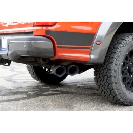 Exhaust System Roush Cat-Back Black Tips Ford Ranger L4 2.3L/140 19-23