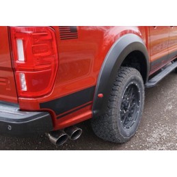 Auspuff Roush Cat-Back Endkappen Chrom Ford Ranger L4 2.3L/140 19-23