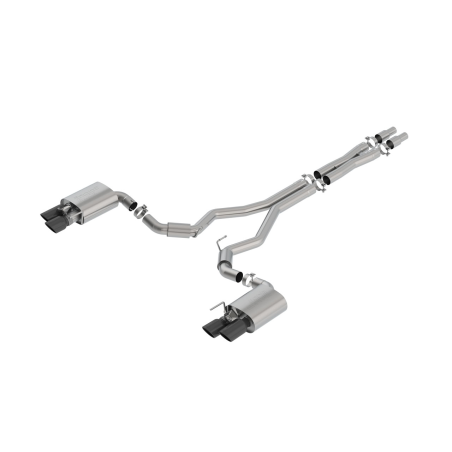Échappement Borla S-Type Cat-Back Noir Chrome Ford Mustang V8 5.0L/302 2018-23