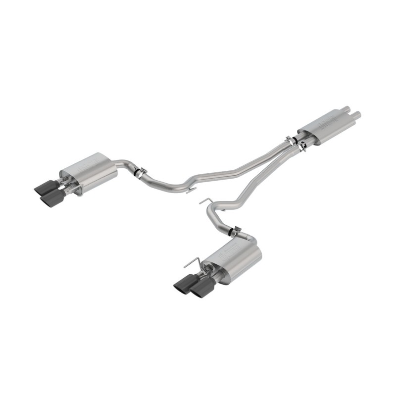 Échappement Borla Cat-Back Approuvé ECE-R59 Noir Chrome Ford Mustang V8 5.0L/302 2018-23