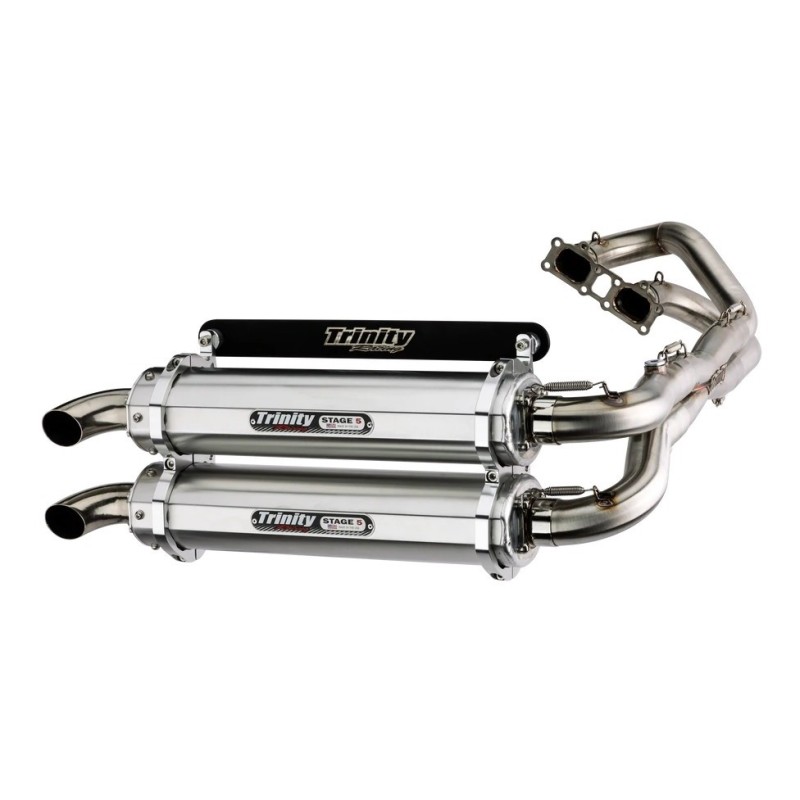 Exhausts System Trinity 2 into 2 Dual Stage 5 Inox Polaris RZR XP 1000 4X4 2024-25