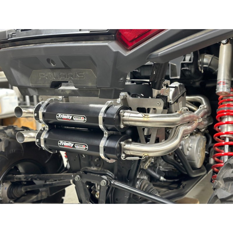 Système d'échappement Trinity 2 en 2 Dual Stage 5 Noir Polaris RZR XP 1000 4X4 2024-25