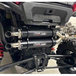 Système d'échappement Trinity 2 en 2 Dual Stage 5 Noir Polaris RZR XP 1000 4X4 2024-25