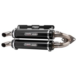 Auspuffanlagen Trinity 2into2 Slip-On Dual Stage 5 Schwarzen Polaris RZR XP 1000 4X4 2024-2025