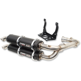 Système d'échappement 1 en 2 Dual Stage 5 Noir Trinity Can AM Maverick Turbo 900 X3 16-18