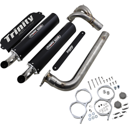 Impianto di scarico Trinity 1in2 Dual Stage 5 Nero Polaris RZR PRO XP 1000 TURBO 4X4 2020