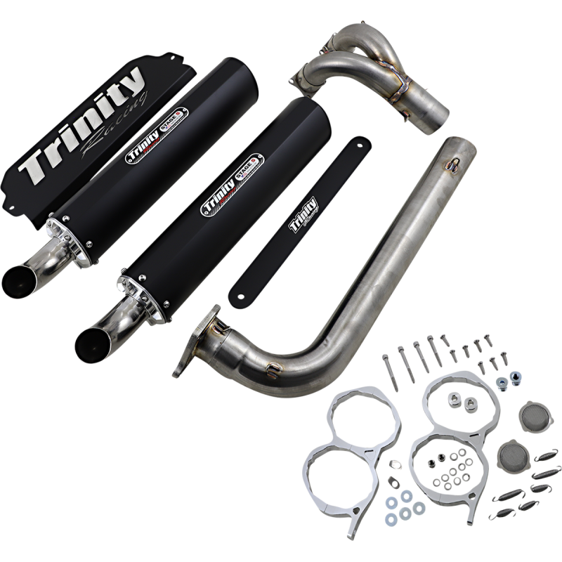 Auspuff System Trinity 1in2 Dual Stage 5 Schwarz Polaris RZR PRO XP 1000 TURBO 4X4 2020