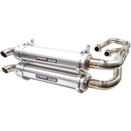 Impianto di scarico Trinity 2 in 2 Dual Stage 5 Inox Polaris RZR 1000 S 16-22