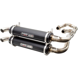 Auspuff System Trinity 2 in 2 Dual Stage 5 Schwarz Polaris RZR 1000 S 16-22
