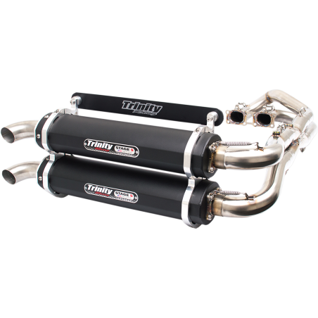Impianto di scarico Trinity 2 in 2 Dual Stage 5 Nero Polaris RZR XP 1000 4X4 2014-23
