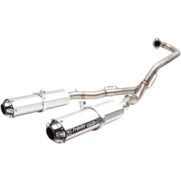 Système d'échappement Trinity 1en2 Dual Stage 5 Inox Yamaha YFM 700 Raptor 15-21