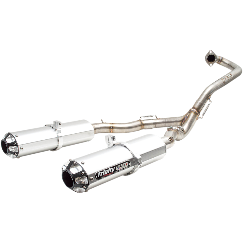 Auspuff System Trinity 1in2 Dual Stage 5 Inox Yamaha YFM 700 Raptor 15-21
