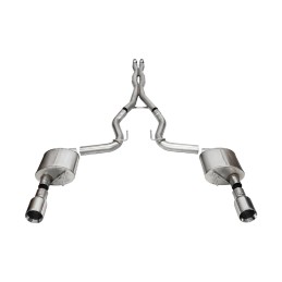 Système d'échappement Corsa Xtreme 4.5" Straight Cut poli Ford Mustang GT 2024