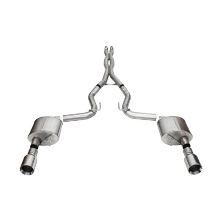 Exhaust System Corsa Xtreme 4.5" Straight Cut polished Ford Mustang GT 2024