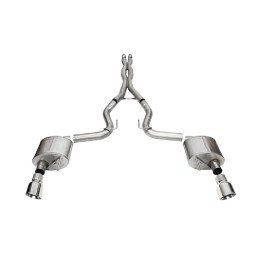 Auspuffanlage System Corsa Xtreme 4.5" Slant Cut Poliert Ford Mustang GT 2024