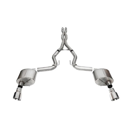 Système d'échappement Corsa Xtreme 4.5" Slant Cut poli Ford Mustang GT 2024