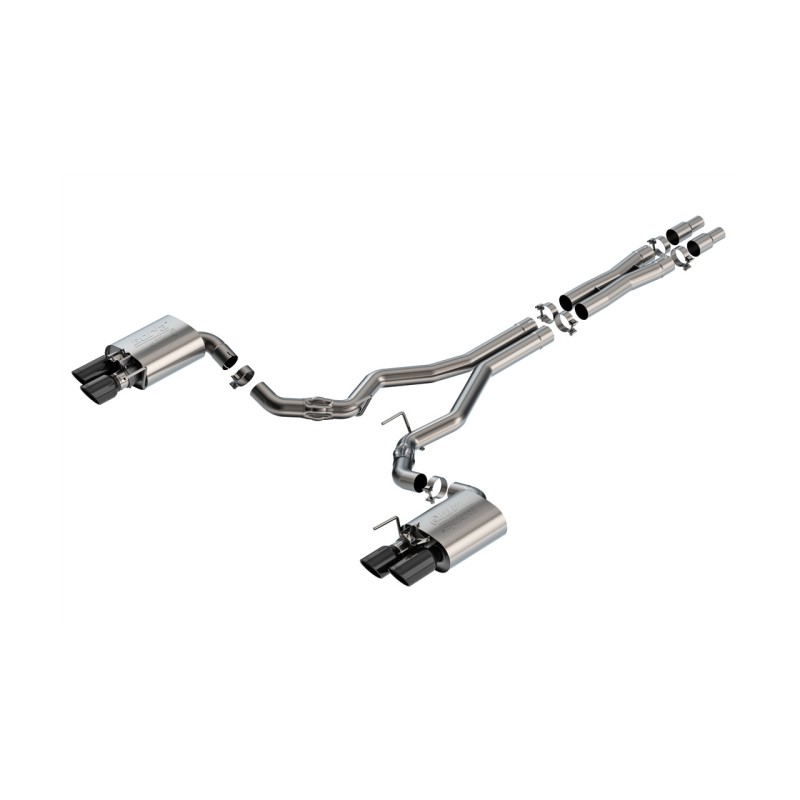 Auspuffanlage System Borla ATAK Cat-Back Black Tips Ford Mustang GT 2024