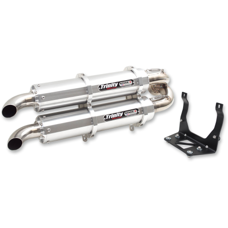 Auspuff System Slip-on Dual Stage 5 Inox Trinity Can AM Maverick Turbo 900 X3 16-18