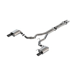 Système d'échappement Borla ATAK Cat-Back Slant Noir Chrome Ford Mustang GT 2024