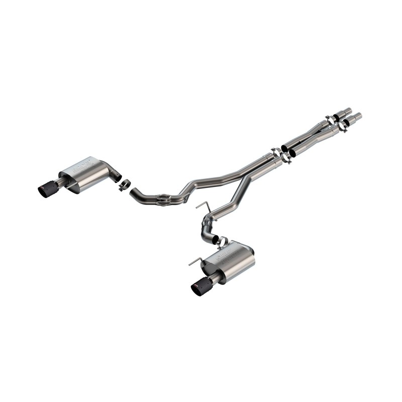 Exhaust System Borla ATAK Cat-Back Slant CFB Ford Mustang GT 2024