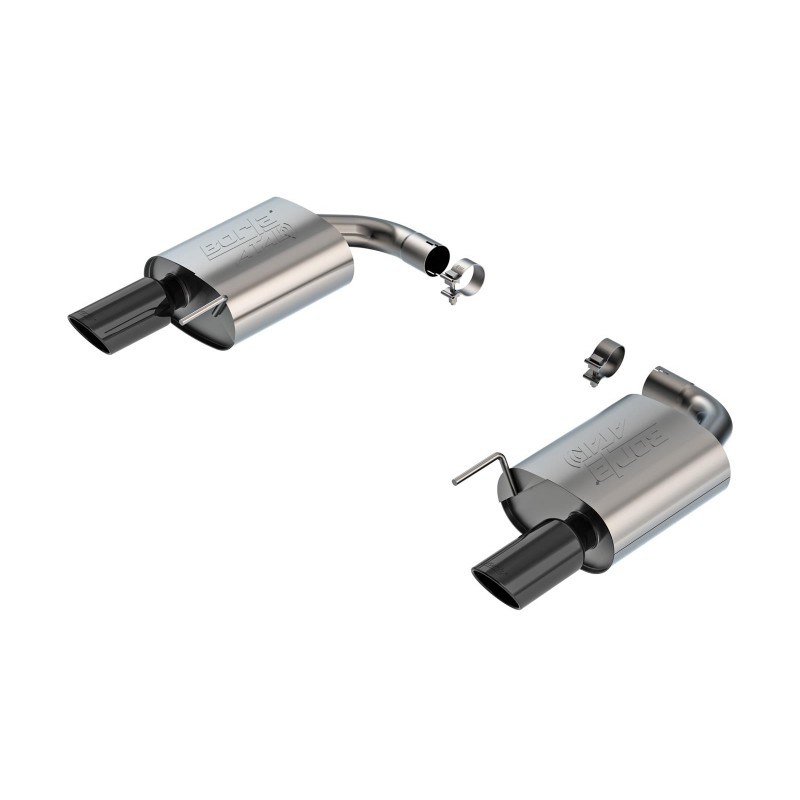Exhaust System Borla ATAK Axle-Back Slant Black Chrome Ford Mustang GT 2024
