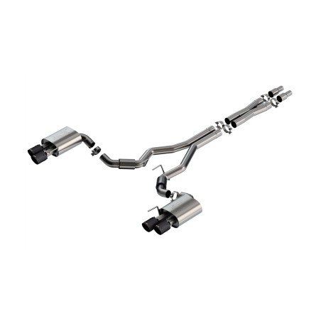 Exhaust System Borla ATAK Cat-Back Dual Slant CFB Ford Mustang GT 2024