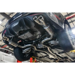 Échappement Roush Cat-Back Dual Slant Poli Ford Mustang GT 18-24