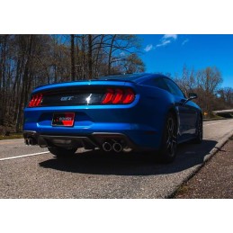 Auspuff Cat-Back Dual Slant Poliert Ford Mustang GT 18-24