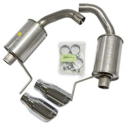 Exhaust Roush Axle-Back Slant Polished Tips Ford Mustang 3.7L/2.3L V6 15-23