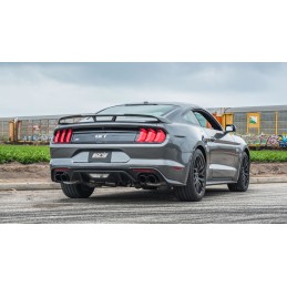 Auspuff Borla S-Type Axle-Back Dual Slant Schwarz Mit Ventil Ford Mustang GT 18-23