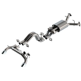 Exhaust System Borla ATAK Cat-Back Slant Chrome Ford Bronco Raptor 22-24