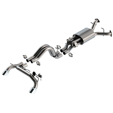 Exhaust System Borla ATAK Cat-Back Slant Chrome Ford Bronco Raptor 22-24