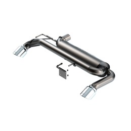 Sistema di scarico Borla S-Type Axle-Back Slant Lucido Ford Bronco L4 2.3L 21-24