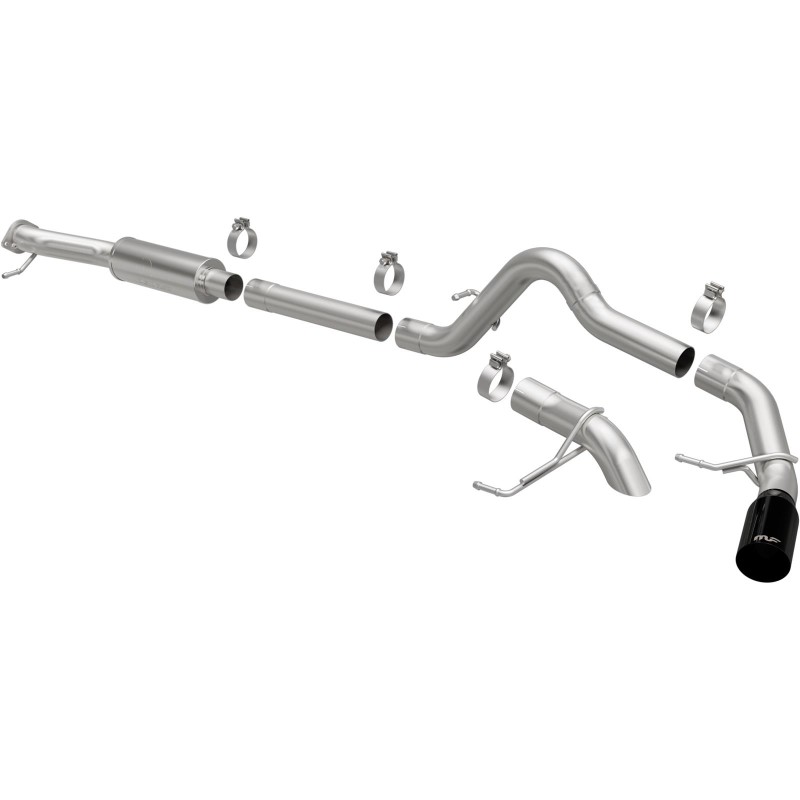 Exhaust System MagnaFlow Cat-Back Rock Crawler Polished Ford Bronco V6 2.7L 21-24